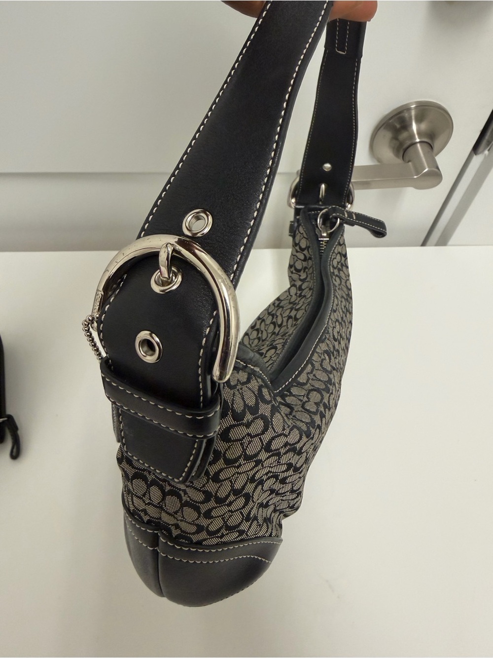 Black‎ and Grey Coach Soho bag and purse set - Picture 9 of 13